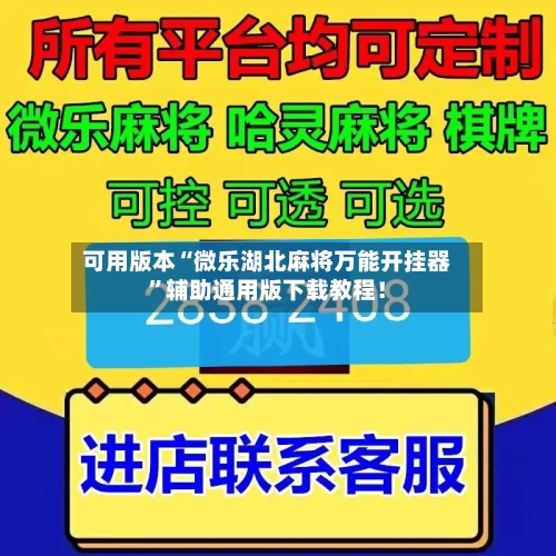 可用版本“微乐湖北麻将万能开挂器”辅助通用版下载教程！