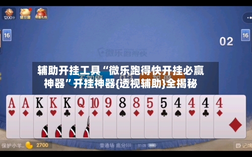 辅助开挂工具“微乐跑得快开挂必赢神器”开挂神器{透视辅助}全揭秘-第3张图片