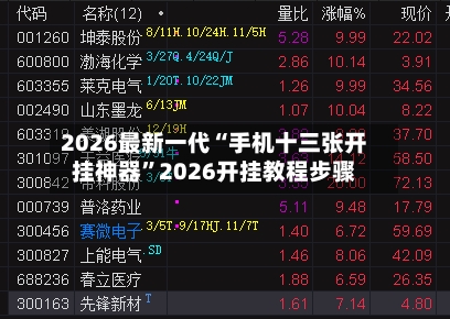 2026最新一代“手机十三张开挂神器”2026开挂教程步骤-第2张图片