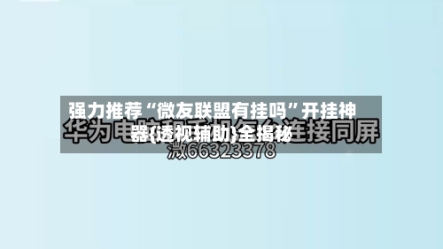 强力推荐“微友联盟有挂吗”开挂神器{透视辅助}全揭秘-第2张图片