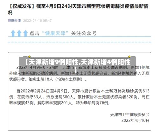 【天津新增9例阳性,天津新增4例阳性】-第2张图片