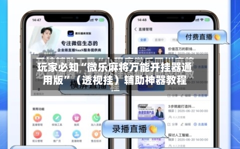 玩家必知“微乐麻将万能开挂器通用版”（透视挂）辅助神器教程-第2张图片