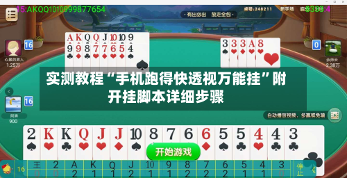 实测教程“手机跑得快透视万能挂”附开挂脚本详细步骤-第3张图片