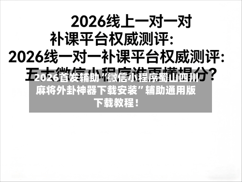 2026首发辅助“微信小程序蜀山四川麻将外卦神器下载安装	”辅助通用版下载教程！-第2张图片