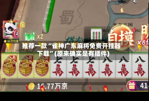 推荐一款“雀神广东麻将免费开挂器下载”(原来确实是有插件)-第2张图片