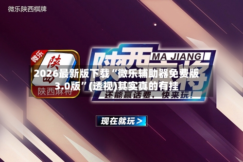 2026最新版下载“微乐辅助器免费版3.0版”(透视)其实真的有挂-第3张图片