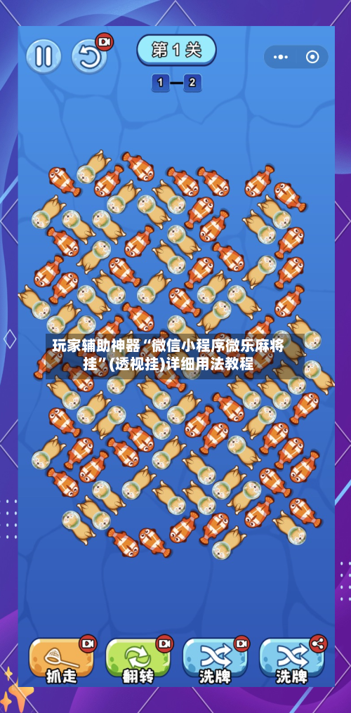 玩家辅助神器“微信小程序微乐麻将挂”(透视挂)详细用法教程-第2张图片