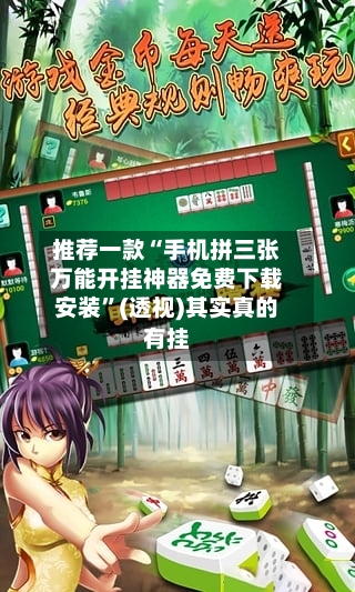 推荐一款“手机拼三张万能开挂神器免费下载安装”(透视)其实真的有挂-第2张图片