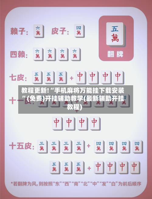 教程更新!“手机麻将万能挂下载安装”(免费)开挂辅助教学(最新辅助开挂教程)-第3张图片