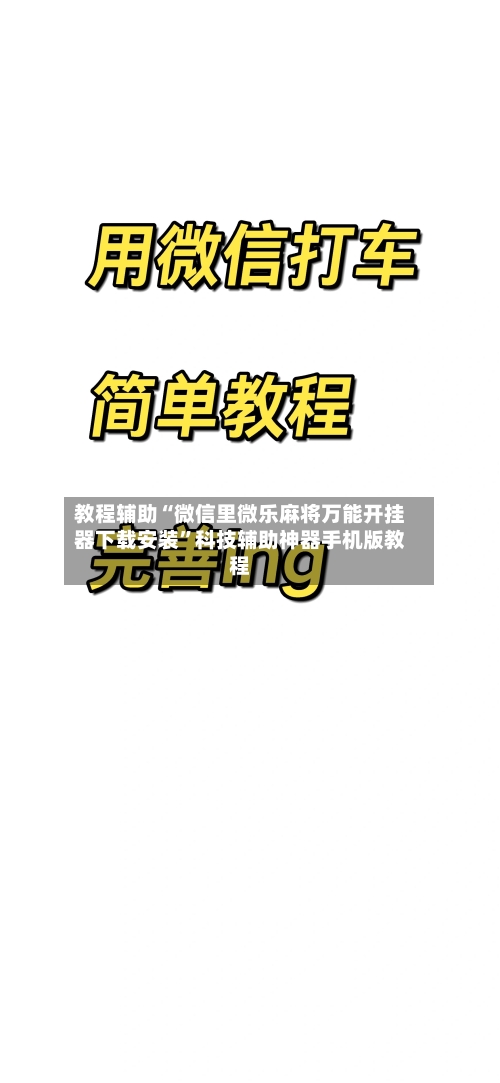教程辅助“微信里微乐麻将万能开挂器下载安装	”科技辅助神器手机版教程-第2张图片