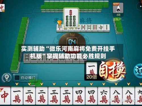 实测辅助“微乐河南麻将免费开挂手机版”掌握辅助功能必胜规则-第2张图片