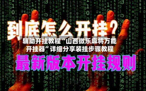 辅助开挂教程“山西微乐麻将万能开挂器”详细分享装挂步骤教程-第3张图片
