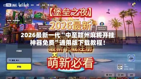 2026最新一代“中至赣州麻将开挂神器免费”通用版下载教程！