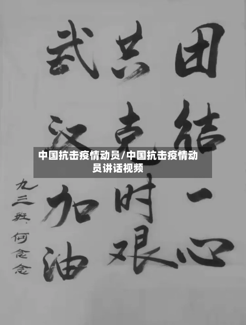 中国抗击疫情动员/中国抗击疫情动员讲话视频