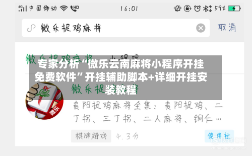 专家分析“微乐云南麻将小程序开挂免费软件	”开挂辅助脚本+详细开挂安装教程-第2张图片