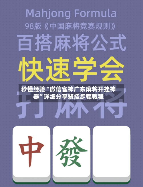 秒懂经验“微信雀神广东麻将开挂神器	”详细分享装挂步骤教程-第2张图片