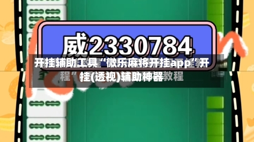 开挂辅助工具“微乐麻将开挂app”开挂(透视)辅助神器