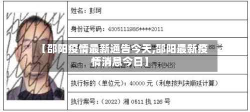 【邵阳疫情最新通告今天,邵阳最新疫情消息今日】-第2张图片