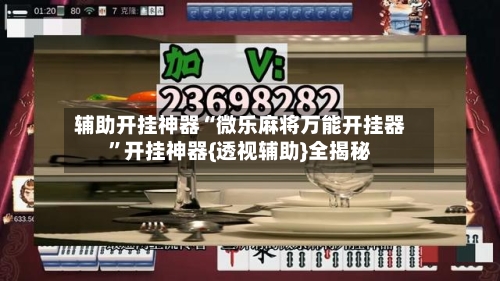 辅助开挂神器“微乐麻将万能开挂器”开挂神器{透视辅助}全揭秘-第3张图片