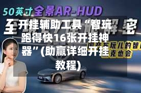 开挂辅助工具“智玩跑得快16张开挂神器”(助赢详细开挂教程)-第3张图片
