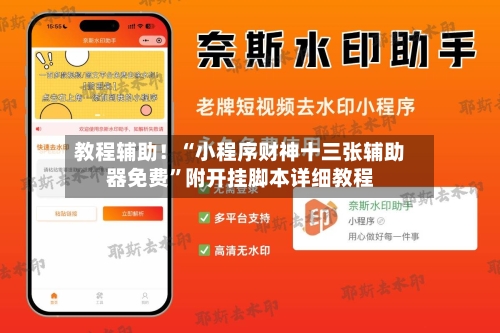 教程辅助！“小程序财神十三张辅助器免费	”附开挂脚本详细教程-第3张图片