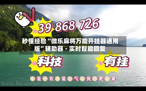 秒懂经验“微乐麻将万能开挂器通用版”辅助器 - 实时智能回复-第2张图片