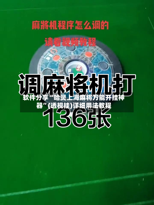 软件分享“哈灵上海麻将万能开挂神器”(透视挂)详细用法教程-第3张图片