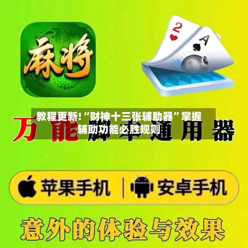 教程更新!“财神十三张辅助器	”掌握辅助功能必胜规则-第2张图片