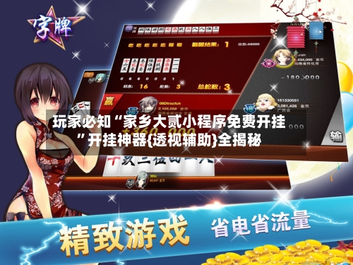 玩家必知“家乡大贰小程序免费开挂”开挂神器{透视辅助}全揭秘-第3张图片