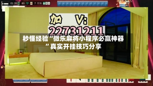 秒懂经验“微乐麻将小程序必赢神器”真实开挂技巧分享-第3张图片