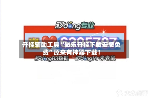 开挂辅助工具“微乐开挂下载安装免费”原来有神器下载！-第3张图片