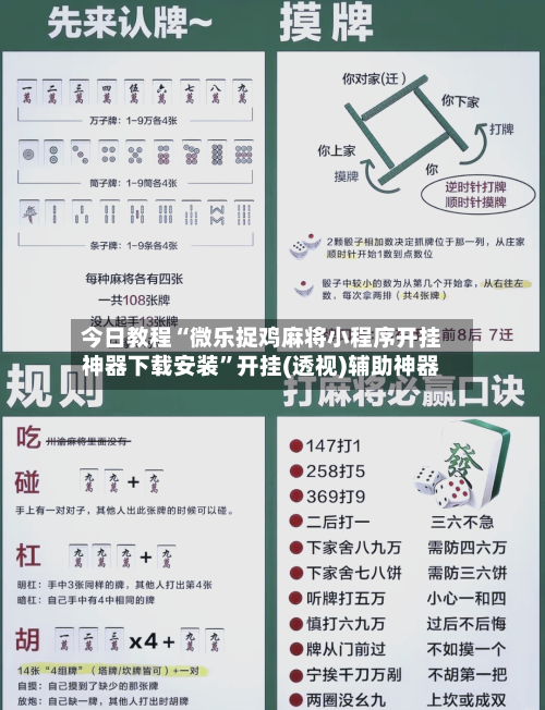 今日教程“微乐捉鸡麻将小程序开挂神器下载安装”开挂(透视)辅助神器-第3张图片