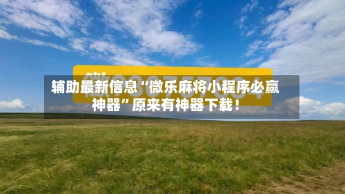 辅助最新信息“微乐麻将小程序必赢神器”原来有神器下载！-第2张图片