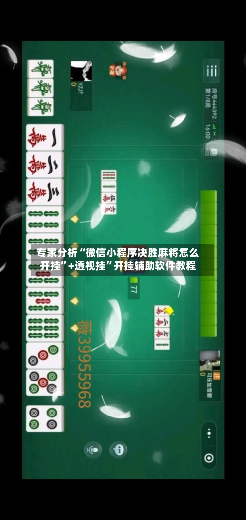专家分析“微信小程序决胜麻将怎么开挂”+透视挂”开挂辅助软件教程-第3张图片