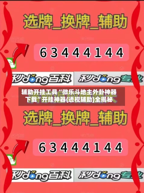 辅助开挂工具“微乐斗地主外卦神器下载”开挂神器{透视辅助}全揭秘-第2张图片