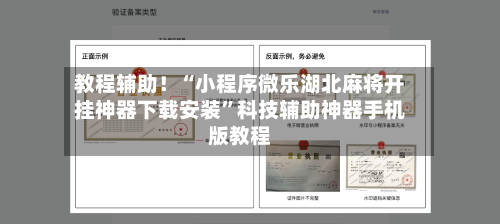 教程辅助！“小程序微乐湖北麻将开挂神器下载安装”科技辅助神器手机版教程-第3张图片