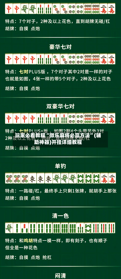 玩家必看教程“微乐麻将必赢方法	”(辅助神器)开挂详细教程-第2张图片