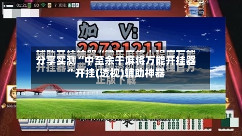 分享实测“中至余干麻将万能开挂器	”开挂(透视)辅助神器-第3张图片