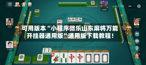 可用版本“小程序微乐山东麻将万能开挂器通用版	”通用版下载教程！-第2张图片