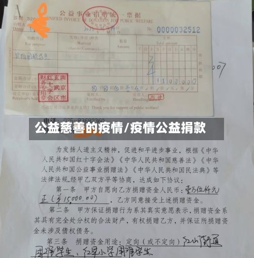 公益慈善的疫情/疫情公益捐款
