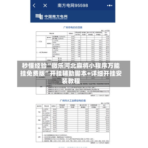 秒懂经验“微乐河北麻将小程序万能挂免费版	”开挂辅助脚本+详细开挂安装教程-第3张图片