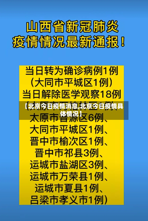 【北京今日疫情消息,北京今日疫情具体情况】-第3张图片
