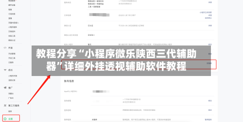 教程分享“小程序微乐陕西三代辅助器”详细外挂透视辅助软件教程-第3张图片