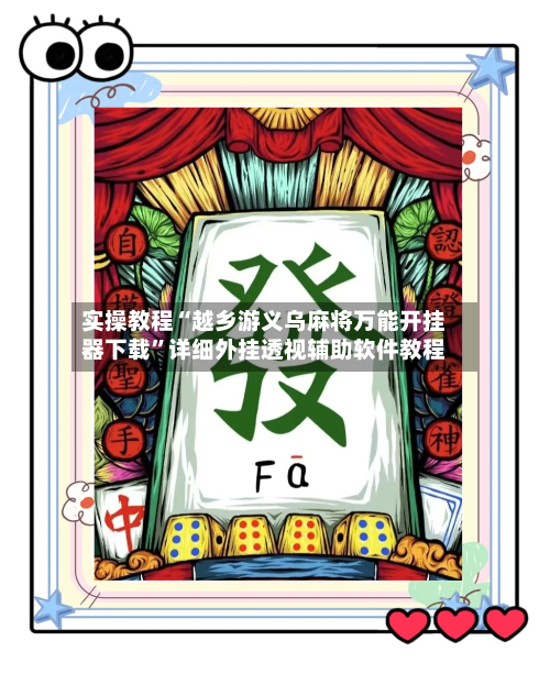 实操教程“越乡游义乌麻将万能开挂器下载”详细外挂透视辅助软件教程-第2张图片